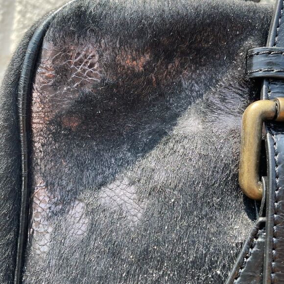 UGG ALDABELLA ZIP IRON CROC EMBOSSED PURSE SATCHEL - Picture 8 of 8